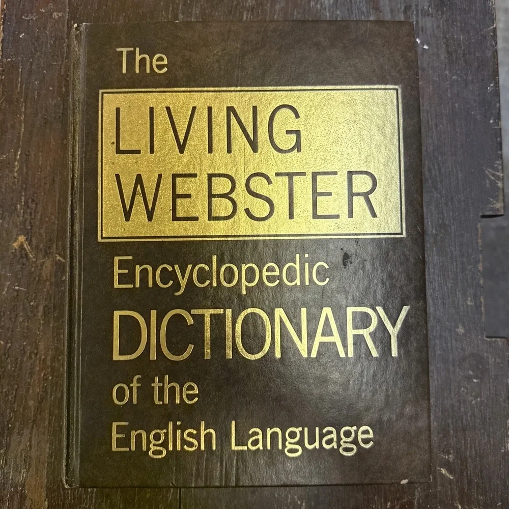 Vintage The Living Webster Encyclopedic Dictionary of‎ the English Language 1973